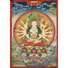 Mother Goddess Chundi Tibetan Thangka Painting - Art Of Tibet