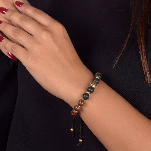 Mystic Wenge Wood Bracelet - Art Of Tibet