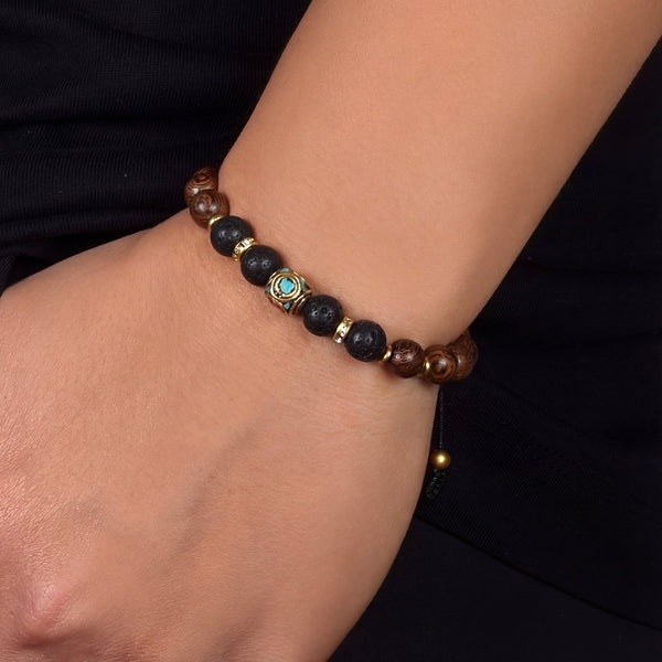 Mystic Wenge Wood Bracelet - Art Of Tibet