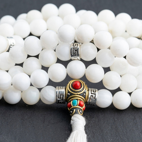 Naga Shell Spiritual Awakening Mala - Art Of Tibet