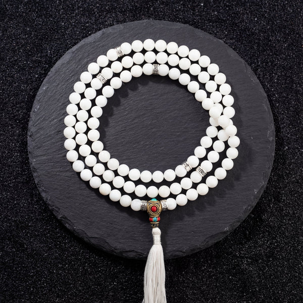 Naga Shell Spiritual Awakening Mala - Art Of Tibet