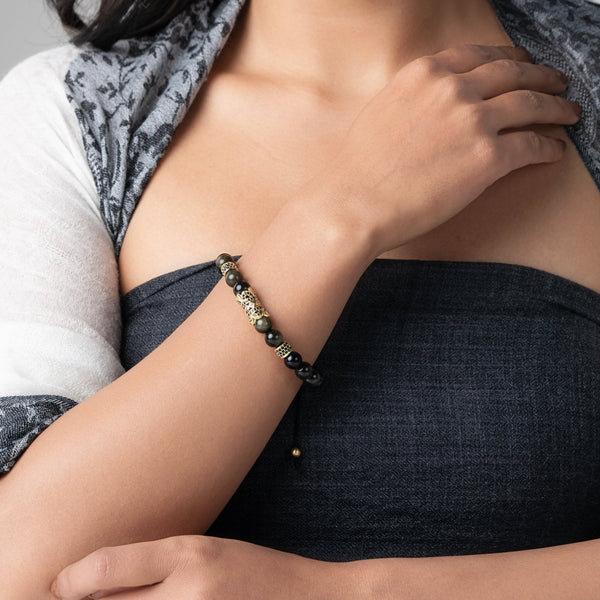 Obsidian Negativity Blocking Bracelet - Art Of Tibet