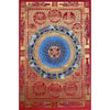 Om Mantra Mandala Large Thangka - Art Of Tibet