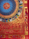 Om Mantra Mandala Large Thangka - Art Of Tibet