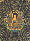 Om Mantra Mandala Thangka - Art Of Tibet