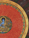 Om Mantra Mandala Thangka - Art Of Tibet