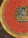 Om Mantra Mandala Thangka - Art Of Tibet