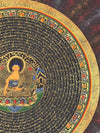 Om Mantra Mandala Thangka - Art Of Tibet