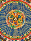 Om Mantra Mandala Thangka - Art Of Tibet