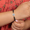 Onyx and Mother of Pearl Evil Eye Protection Charm Bracelet - Art Of Tibet