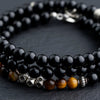Onyx with Tiger Eye Short Mala - Art Of Tibet