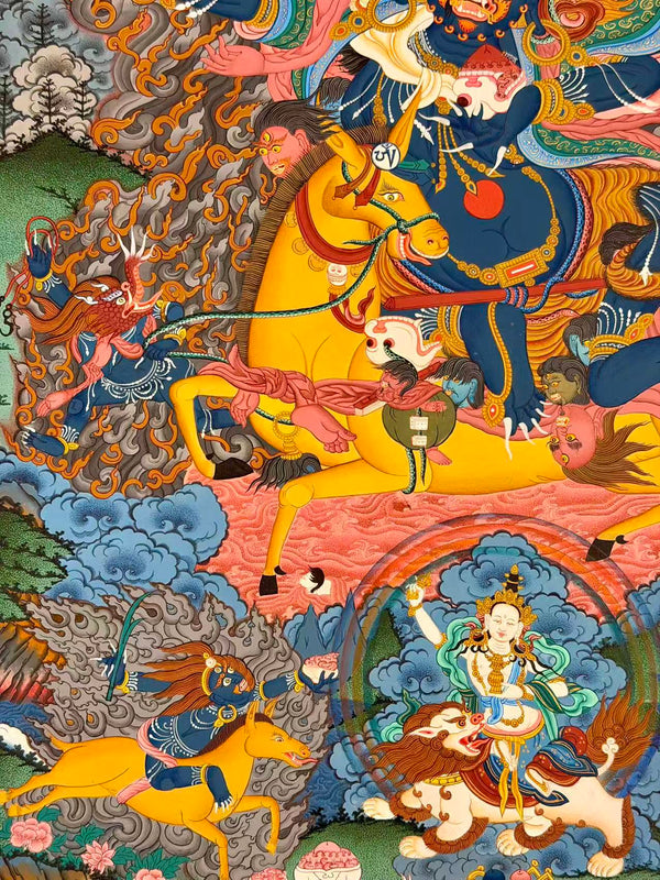 Palden Lhamo - The Protectress Of Tibet Thangka - Art Of Tibet