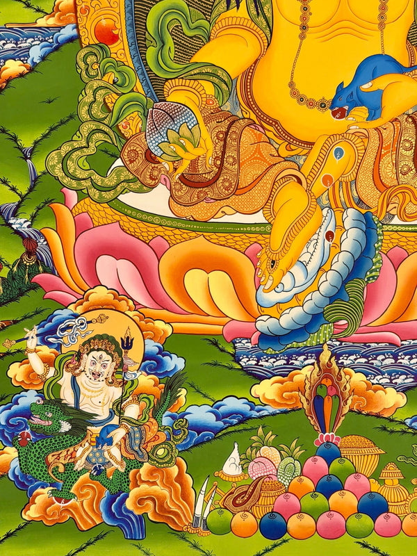 Pancha(Five) Jambhala Thangka - Art Of Tibet