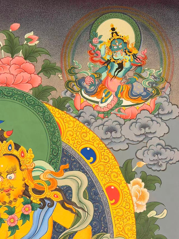 Pancha(Five) Jambhala Thangka - Art Of Tibet