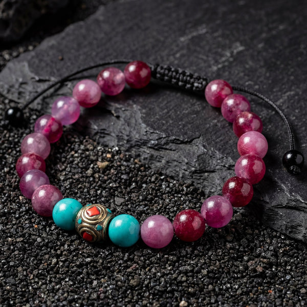 Pink Agate Neutralizer Bracelet - Art Of Tibet