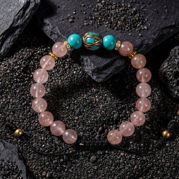 Pink Aventurine Deep Love Bracelet - Art Of Tibet