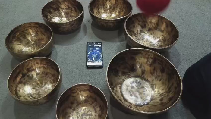 A# Note (La Sharp) Throat Chakra - Full Moon Bowl That Was Made During