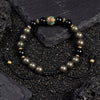 Pyrite & Onyx Bracelet – Prosperity & Protection - Art Of Tibet
