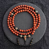 Red Jasper Determination Mala - Art Of Tibet