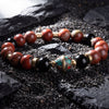 Red Jasper & Onyx Determination Bracelet - Art Of Tibet