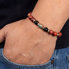 Red Jasper & Onyx Determination Bracelet - Art Of Tibet