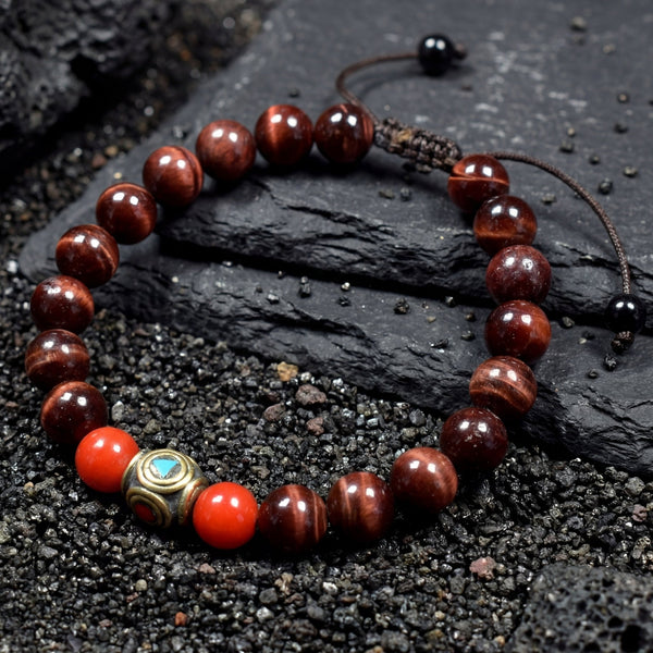 Red Tiger Eye Bracelet - Art Of Tibet
