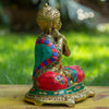 Resting Buddha Bronze Statue with Stone Inlaid - Art Of Tibet