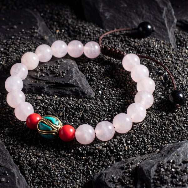 Rose Quartz Happiness Bracelet - Art Of Tibet