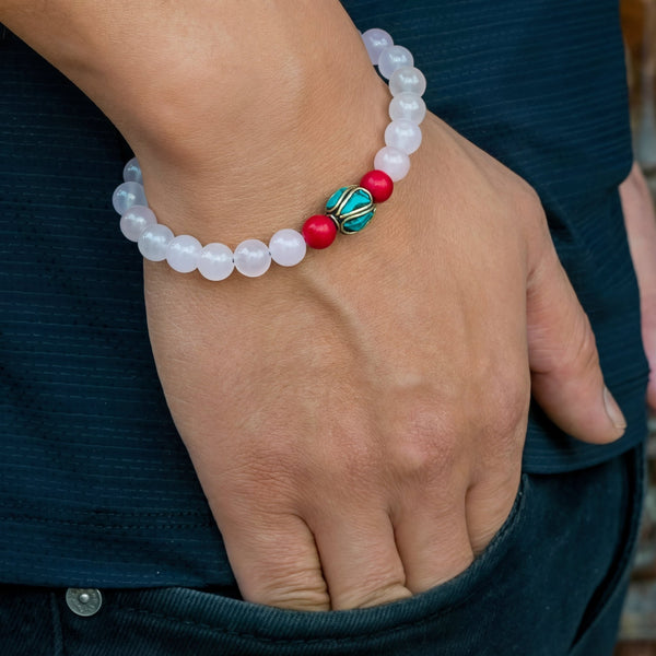 Rose Quartz Happiness Bracelet - Art Of Tibet