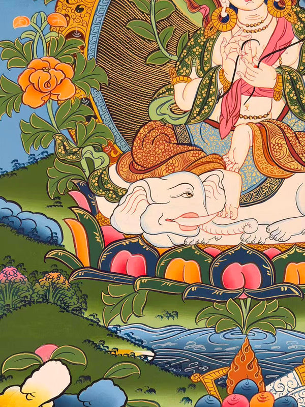 Samantabhadra Bodhisattva Thangka - Art Of Tibet
