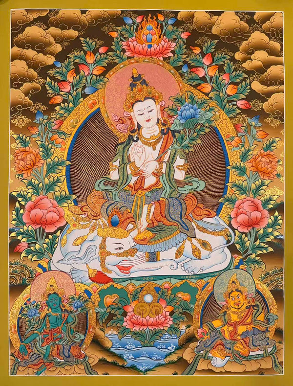 Samantabhadra Bodhisattva Thangka - Art Of Tibet