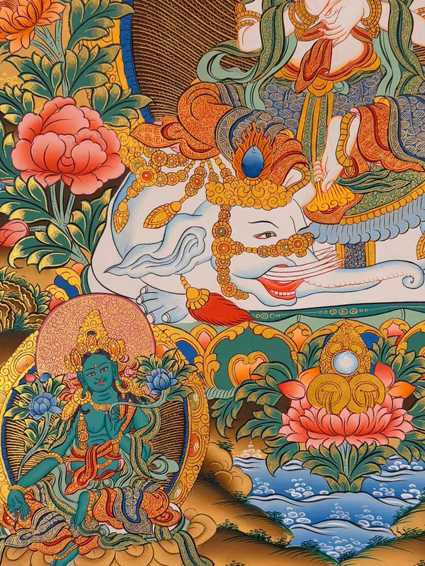 Samantabhadra Bodhisattva Thangka - Art Of Tibet