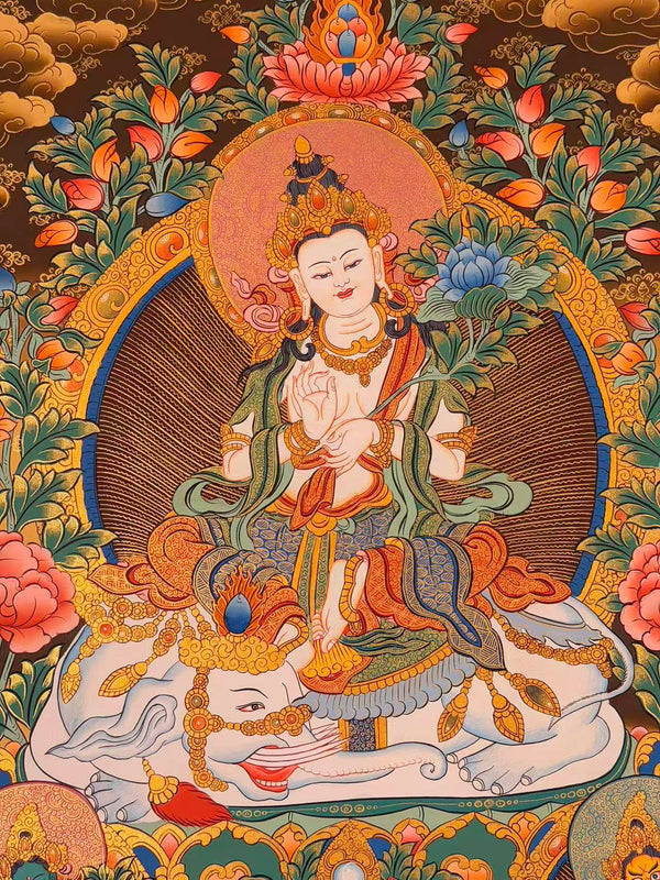 Samantabhadra Bodhisattva Thangka - Art Of Tibet
