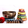 7 Chakra Super Flower Blood Moon Tibetan Singing Bowl Set