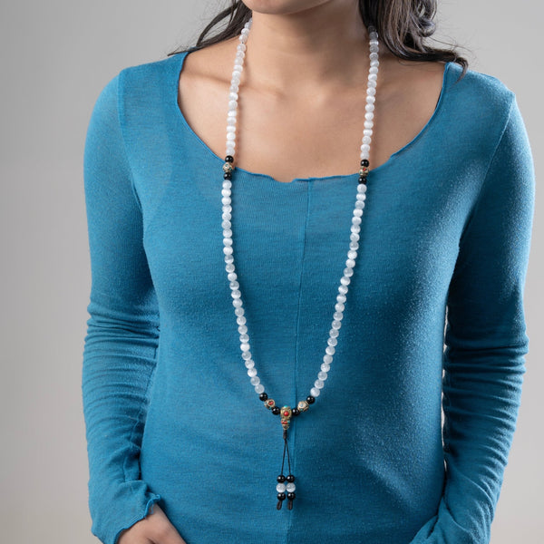 Selenite Mala – Light & Spiritual Clarity - Art Of Tibet