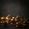Set of 7 Tibetan Hand Hammered Singing Bowl - Art Of Tibet