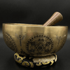 Seven Chakra with Flower of Life Carved Singing Bowl - Art Of Tibet