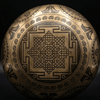 Seven Chakra with Flower of Life Carved Singing Bowl - Art Of Tibet