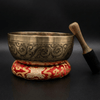 Seven Chakra with Flower of Life Carved Singing Bowl - Art Of Tibet