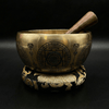 Seven Chakra with Flower of Life Carved Singing Bowl - Art Of Tibet