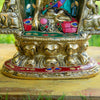 Shakyamuni Buddha Bronze Statue with Stone Inlaid - Art Of Tibet