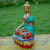 Shakyamuni Buddha Bronze Statue with Stone Inlaid - Art Of Tibet
