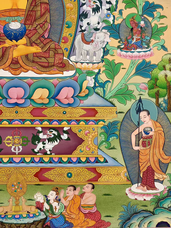 Shakyamuni Buddha Large Thangka - Art Of Tibet