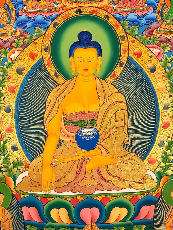 Shakyamuni Buddha Large Thangka - Art Of Tibet