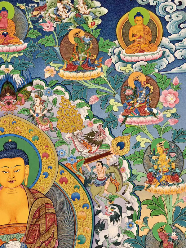 Shakyamuni Buddha Large Thangka - Art Of Tibet