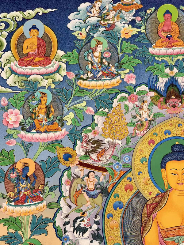 Shakyamuni Buddha Large Thangka - Art Of Tibet