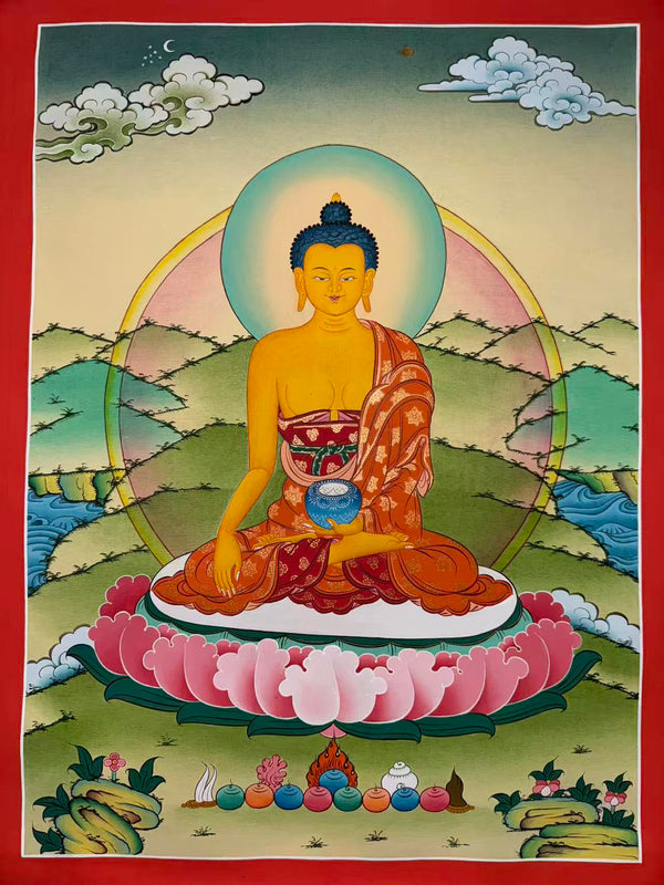 Shakyamuni Buddha Thangka - Art Of Tibet