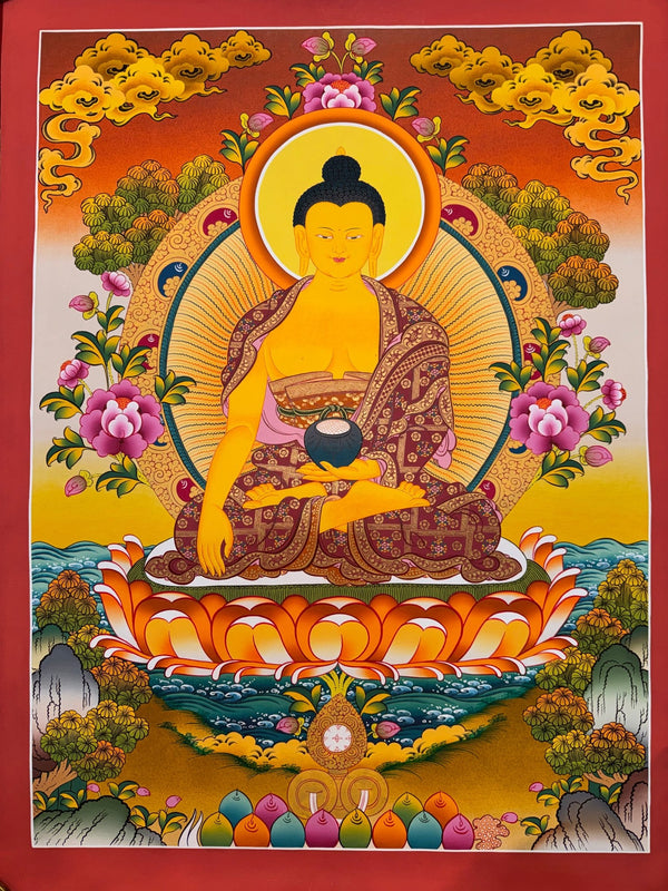 Shakyamuni Buddha Thangka - Art Of Tibet
