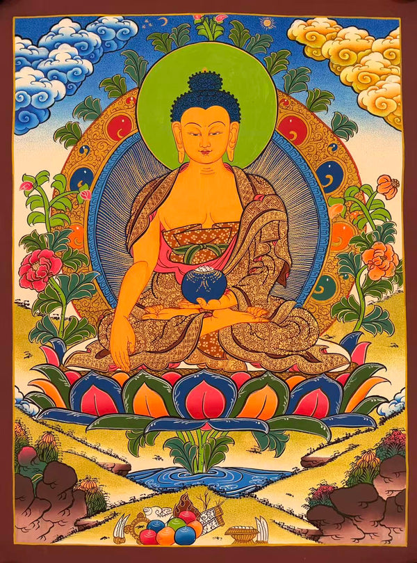 Shakyamuni Buddha Thangka - Art Of Tibet