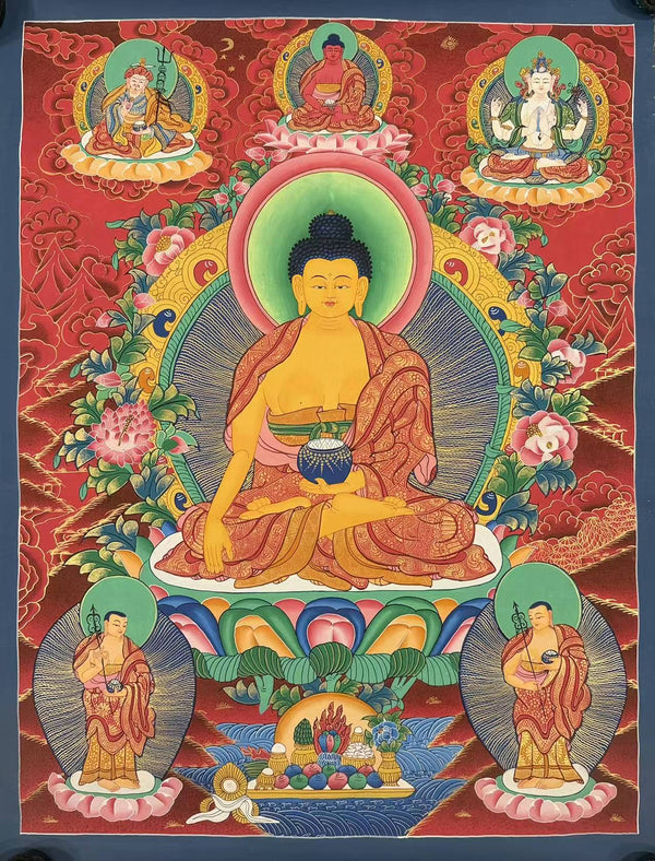 Shakyamuni Buddha Thangka - Art Of Tibet